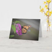 Schmetterling, Karte (Gelbe Blume)