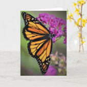 Schmetterling, Karte (Gelbe Blume)