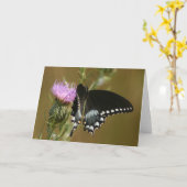 Schmetterling Karte (Gelbe Blume)
