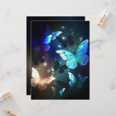 Schmetterling Karte (Vorderseite/Rückseite Beispiel)