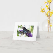 Schmetterling Karte (Gelbe Blume)