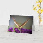 Schmetterling, Karte (Gelbe Blume)