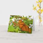 Schmetterling Karte (Gelbe Blume)