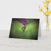 Schmetterling, Karte (Gelbe Blume)