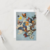 Schmetterling Karte (Vorderseite/Rückseite Beispiel)