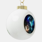 Schmetterling Keramik Kugel-Ornament (Links)