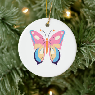 Schmetterling Keramik Ornament