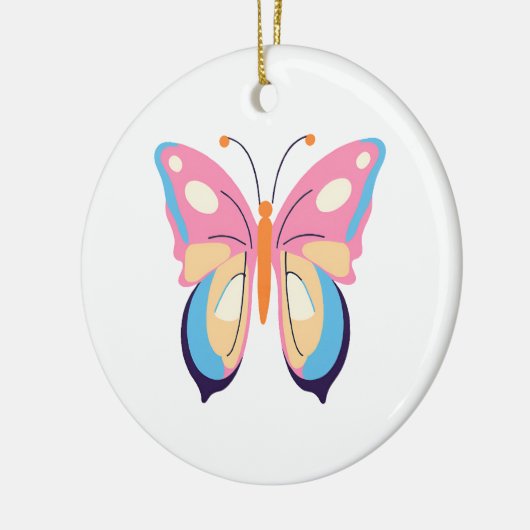 Schmetterling Keramik Ornament (Links)