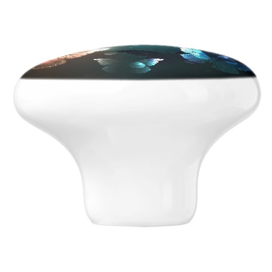 Schmetterling Keramikknauf (Seitenansicht)