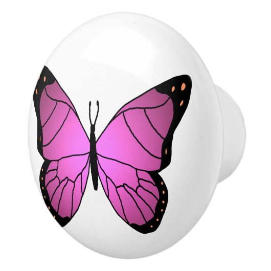Schmetterling Keramikknauf (Rechts)