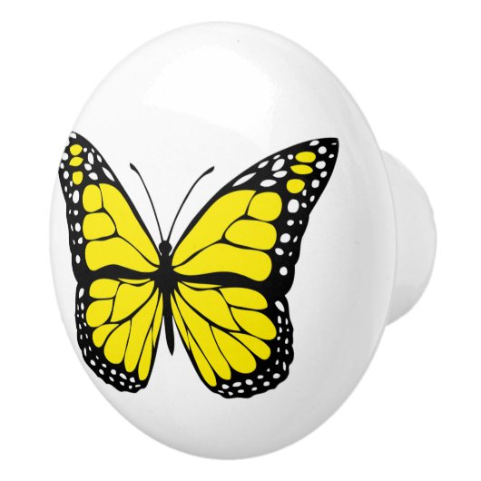 Schmetterling Keramikknauf (Rechts)