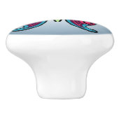 Schmetterling Keramikknauf (Seitenansicht)