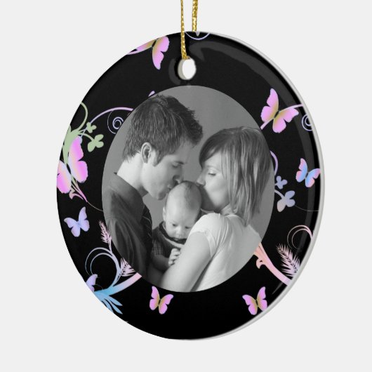 Schmetterling Keramikornament (Links)