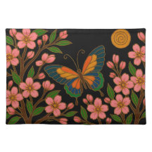 Schmetterling Kirschblüten Mond