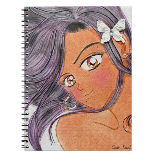 Schmetterling Klip Notizblock (Vorderseite)