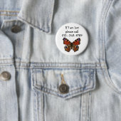 Schmetterling, Kontakt mit Kindern Button (Beispiel)