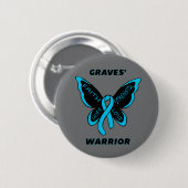 Schmetterling/Krieger...Gräber Button (Vorne & Hinten)