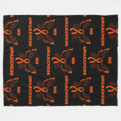 Schmetterling/Krieger...MS Fleece Blanket (Vorderseite (Horizontal))