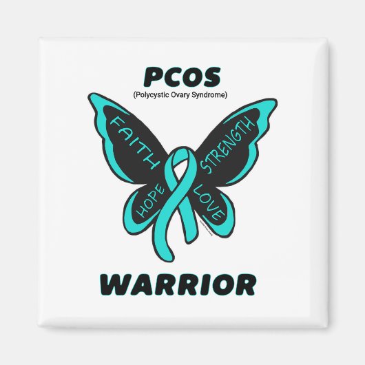 Schmetterling/Krieger...PCOS Magnet (Vorne)