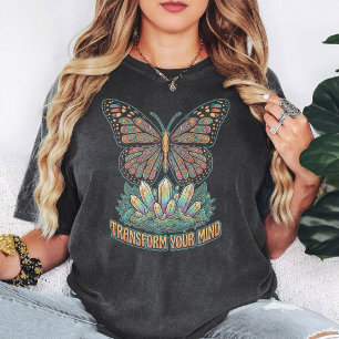 Schmetterling Kristall Boho "Verwandeln Sie Ihren T-Shirt