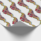 Schmetterling Kunst Zeichnung Geschenkpapier (Ecke)