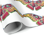 Schmetterling Kunst Zeichnung Geschenkpapier (Rolleneckpunkt)