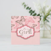 Schmetterling küsst Einladungs-Quadrat Einladung (Stehend Vorderseite)