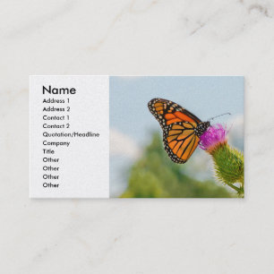 Schmetterling - Lang lebe der Monarch Visitenkarte