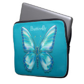 Schmetterling Laptopschutzhülle (Vorderseite Links)