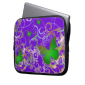 Schmetterling Laptopschutzhülle (Vorderseite Links)