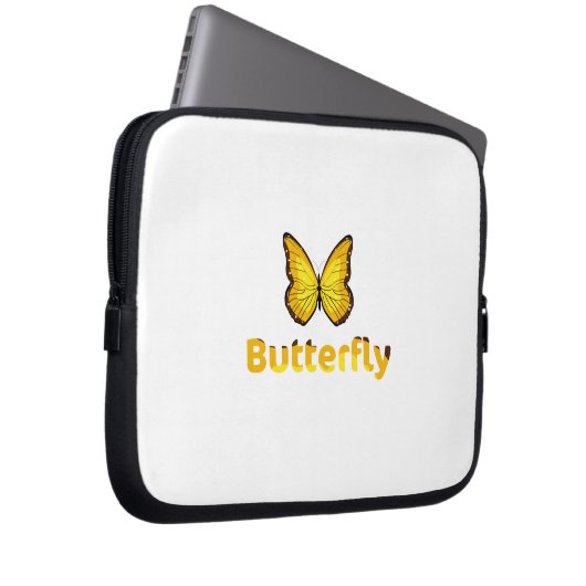 Schmetterling Laptopschutzhülle (Vorne Rechts)