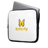 Schmetterling Laptopschutzhülle (Vorderseite Links)