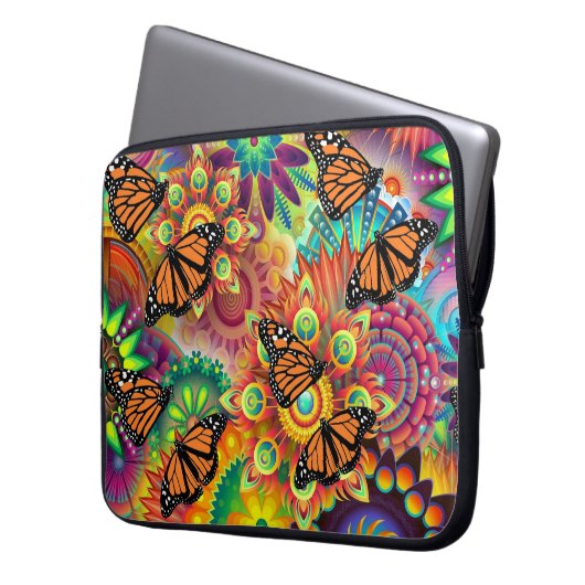 Schmetterling Laptopschutzhülle (Vorderseite Links)