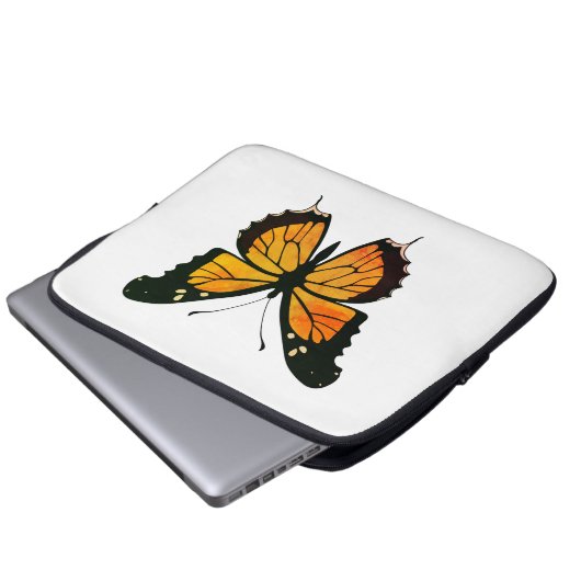 Schmetterling Laptopschutzhülle (Vorne Knopf)