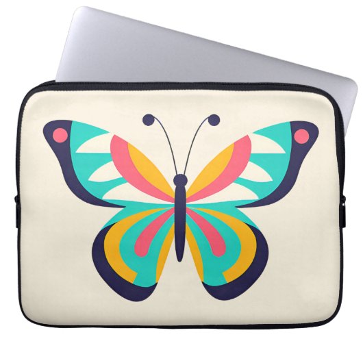 Schmetterling Laptopschutzhülle (Vorderseite)