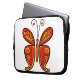 Schmetterling Laptopschutzhülle (Vorderseite Links)