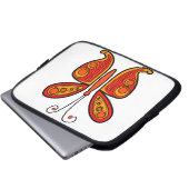 Schmetterling Laptopschutzhülle (Vorne Knopf)
