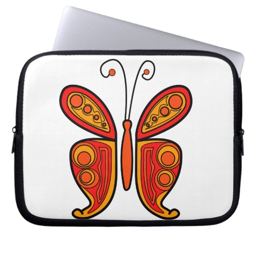 Schmetterling Laptopschutzhülle (Vorderseite)