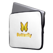 Schmetterling Laptopschutzhülle (Vorderseite Links)
