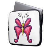 Schmetterling Laptopschutzhülle (Vorderseite Links)