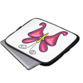 Schmetterling Laptopschutzhülle (Vorne Knopf)