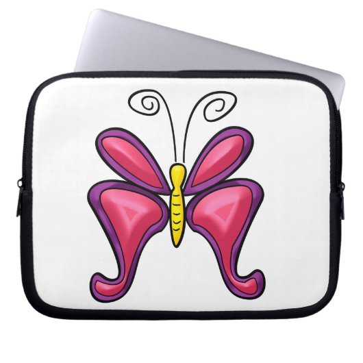Schmetterling Laptopschutzhülle (Vorderseite)