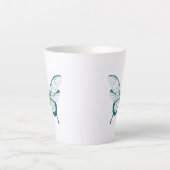 Schmetterling Latte Tasse (Vorderseite)
