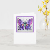 Schmetterling leeres notecard 03 karte (Gelbe Blume)