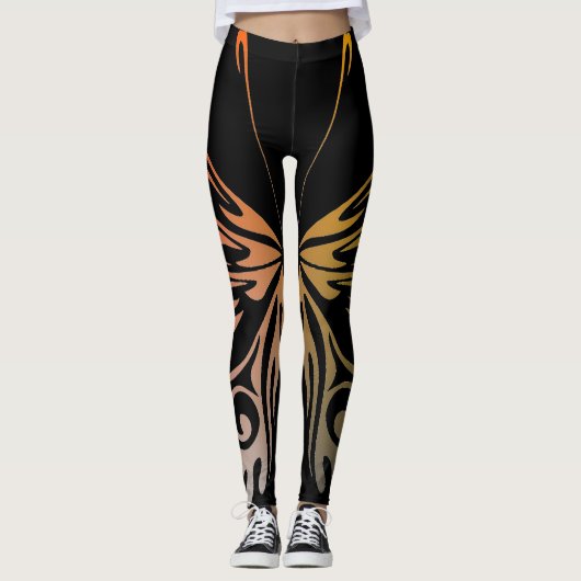 Schmetterling-Leggings Leggings (Vorderseite)