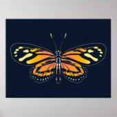 Schmetterling | Leinwand Dschungel Poster (Vorne)