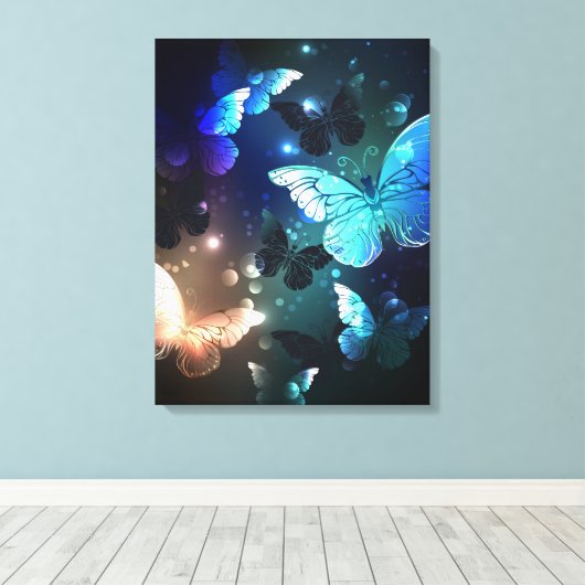 Schmetterling Leinwanddruck (Insitu (Holzboden))