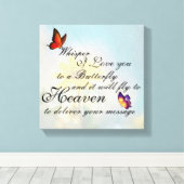 Schmetterling Leinwanddruck (Insitu (Holzboden))