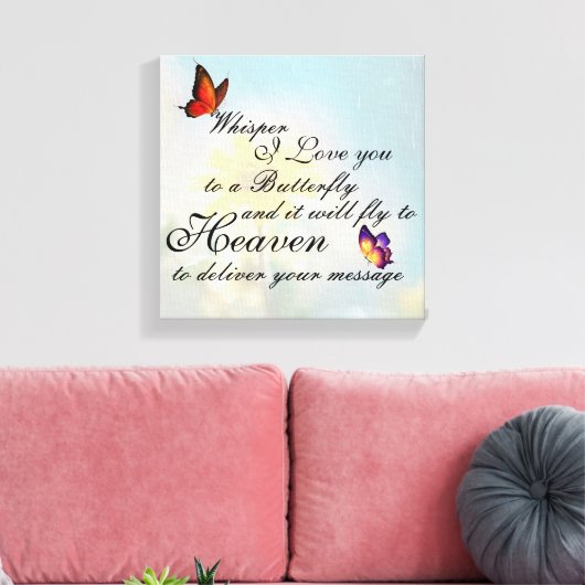 Schmetterling Leinwanddruck (Insitu (Wohnzimmer))