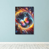 Schmetterling Leinwanddruck (Insitu (Holzboden))